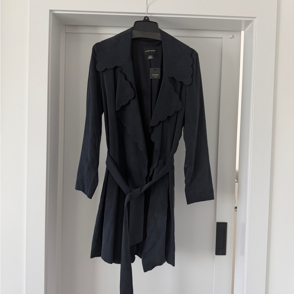 Club Monaco Navy Trench Coat
